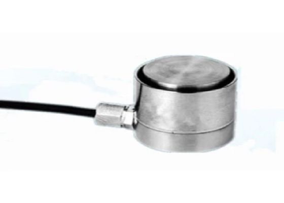 HZFS-012 150KN ตาชั่งรถบรรทุกขนาดเล็ก น้ำหนักกลม Load Cell เซ็นเซอร์แรงดันสแตนเลสสำหรับแขนหุ่นยนต์ 1.5-2.0mV/V